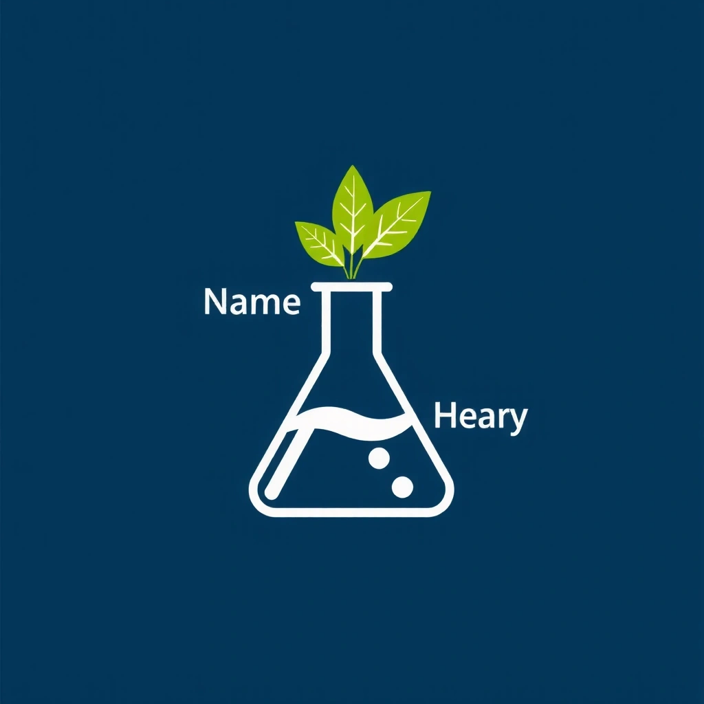 Beaker and leaf icon representing scientifically formulated