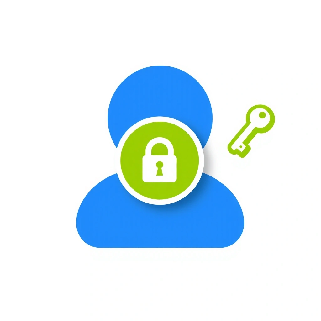 Icon representing account security.